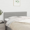 Cabeceros 2 unidades tela gris claro 72x5x78/88 cm 1