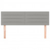 Cabeceros 2 unidades tela gris claro 72x5x78/88 cm 3