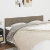 Cabeceros 2 unidades tela gris taupe 80x5x78/88 cm 1