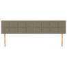 Cabeceros 2 unidades tela gris taupe 80x5x78/88 cm 3