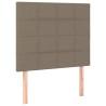 Cabeceros 2 unidades tela gris taupe 80x5x78/88 cm 2