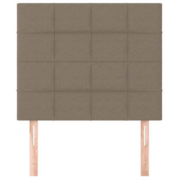 Cabeceros 2 unidades tela gris taupe 80x5x78/88 cm M 3