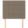 Cabeceros 2 unidades tela gris taupe 80x5x78/88 cm 3