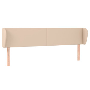 Cabecero de cuero sintético color capuchino 183x23x78/88 cm H