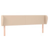 Cabecero de cuero sintético color capuchino 183x23x78/88 cm 2