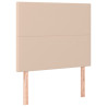 Cabeceros 2 unidades cuero sintético capuchino 90x5x78/88 cm 2