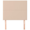 Cabeceros 2 unidades cuero sintético capuchino 90x5x78/88 cm 3