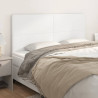 Cabeceira de cama 4 pcs couro artificial 90x5x78/88 cm branco 1