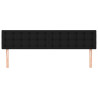 Cabeceira de cama 2 pcs tecido 90x5x78/88 cm preto 3