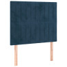 Cabeceros 2 unidades de terciopelo azul oscuro 90x5x78/88 cm 2