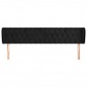 Cabeceira de cama c/ abas veludo 183x23x78/88 cm preto 3