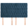 Cabeceros 4 unidades terciopelo azul oscuro 72x7x78/88 cm 3