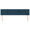 Cabeceros 2 unidades de terciopelo azul oscuro 80x5x78/88 cm 3