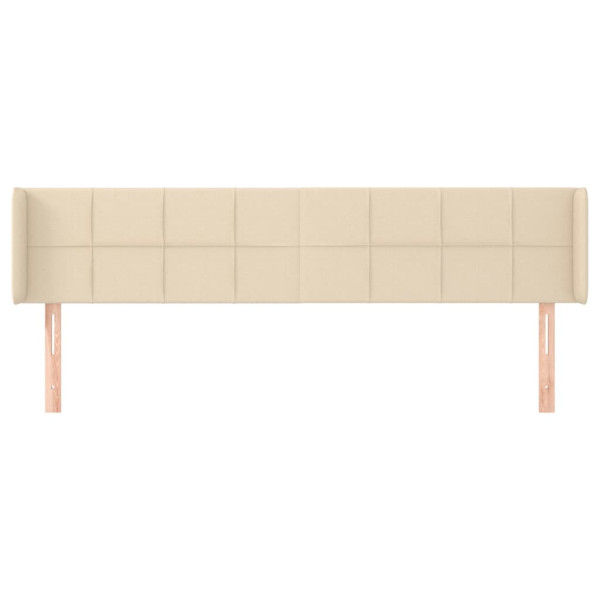Cabecero de tela color crema 163x16x78/88 cm M 3