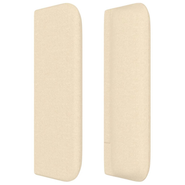 Cabecero de tela color crema 163x16x78/88 cm M 4