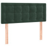 Cabecero de terciopelo verde oscuro 90x5x78/88 cm 2