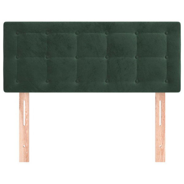 Cabeceira de cama veludo 90x5x78/88 cm verde-escuro M 3