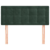 Cabeceira de cama veludo 90x5x78/88 cm verde-escuro 3