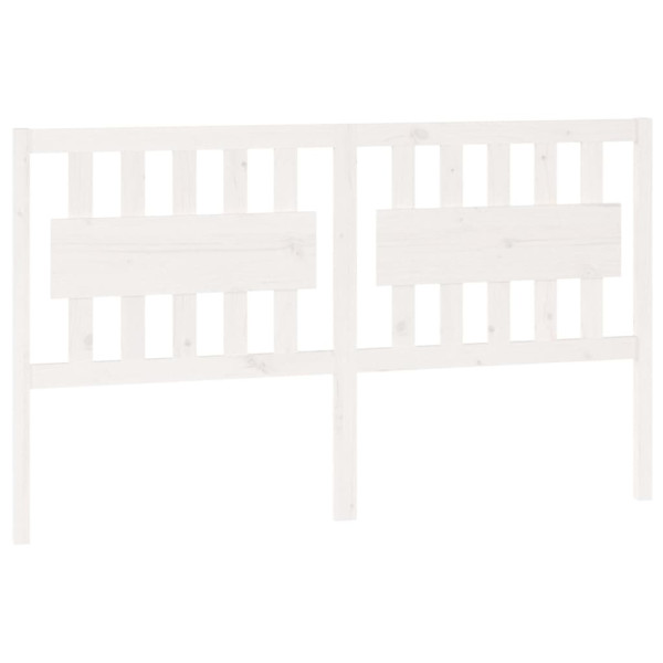 Cabeceira de cama 155.5x4x100 cm madeira de pinho maciça branco M 2