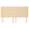 Cabecero con orejas de tela color crema 183x23x118/128 cm 3