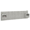Cabecero de cama con mesitas madera contrachapada gris hormigón 3