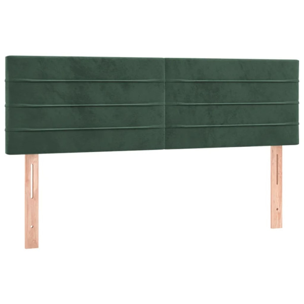 Cabecero con LED de terciopelo gris oscuro 144x5x78/88 cm M 4
