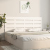 Cabecero madera maciza de pino blanco 150x3x80 cm 3