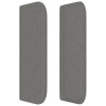 Cabecero de tela gris oscuro 183x16x78/88 cm 4