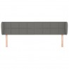 Cabecero de tela gris oscuro 183x23x78/88 cm 3
