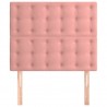Cabeceros 2 unidades de terciopelo rosa 80x5x78/88 cm 3