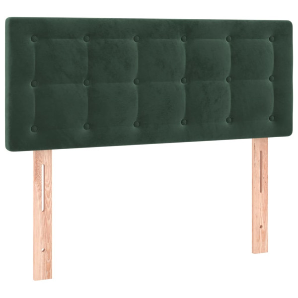Cabecero de terciopelo verde oscuro 80x5x78/88 cm M 2