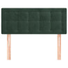 Cabecero de terciopelo verde oscuro 80x5x78/88 cm 3