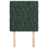 Cabeceira de cama 2 pcs veludo 80x7x78/88 cm verde-escuro 3