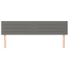 Cabeceira de cama 2 pcs tecido 90x5x78/88 cm cinzento-escuro 3