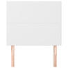 Cabeceira de cama 2 pcs couro artificial 90x5x78/88 cm branco 3