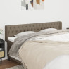 Cabeceira cama abas tecido 183x16x78/88 cm cinzento-acastanhado 1