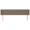 Cabeceira cama abas tecido 183x16x78/88 cm cinzento-acastanhado 3
