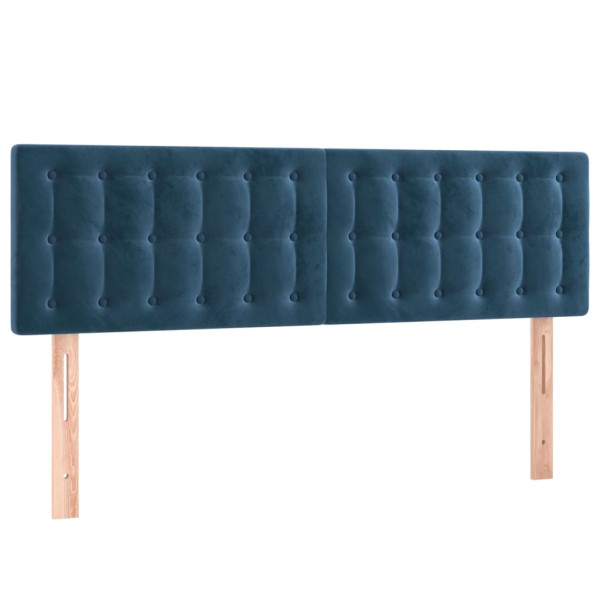 Cabecero con LED de terciopelo marrón oscuro 144x5x78/88 cm M 4