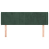 Cabecero de terciopelo verde oscuro 147x16x78/88 cm 3