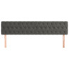 Cabeceira de cama 2 pcs veludo 90x7x78/88 cm cinzento-escuro 3