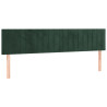 Cabecero con LED de terciopelo gris oscuro 160x5x78/88 cm 4