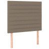 Cabeceros 2 unidades de tela gris taupe 90x5x78/88 cm 2