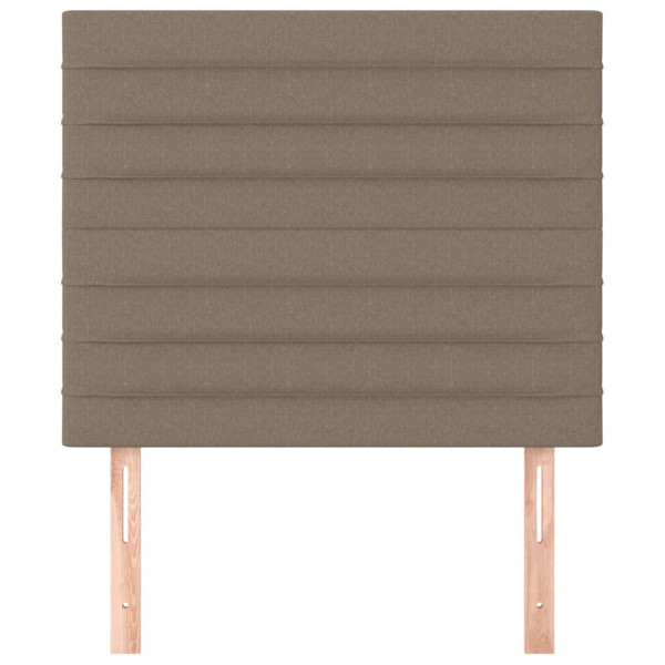 Cabeceros 2 unidades de tela gris taupe 90x5x78/88 cm M 3