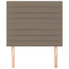 Cabeceira cama 2 pcs tecido 90x5x78/88 cm cinzento-acastanhado 3