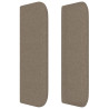 Cabeceira cama abas tecido 183x16x78/88 cm cinzento-acastanhado 4