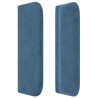 Cabecero de terciopelo azul oscuro 183x16x78/88 cm 4