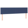 Cabecero con LED de tela azul 180x5x78/88 cm 4