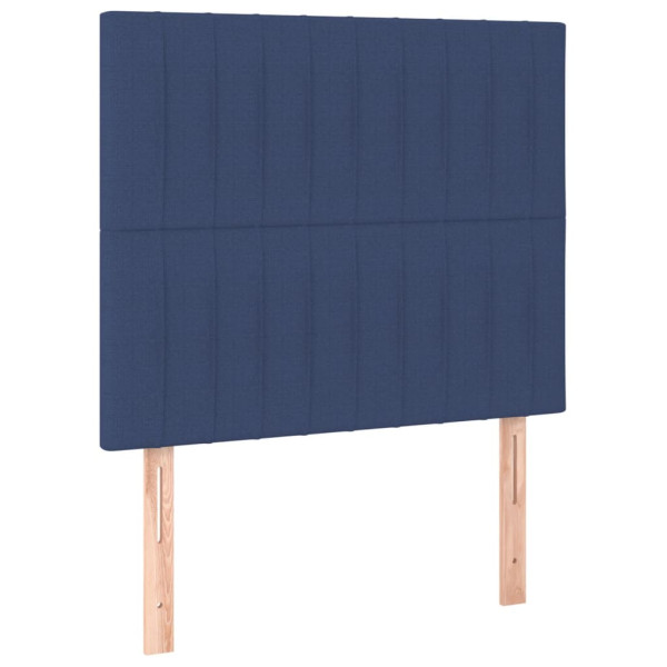 Cabeceros 2 unidades de tela azul 90x5x78/88 cm M 2