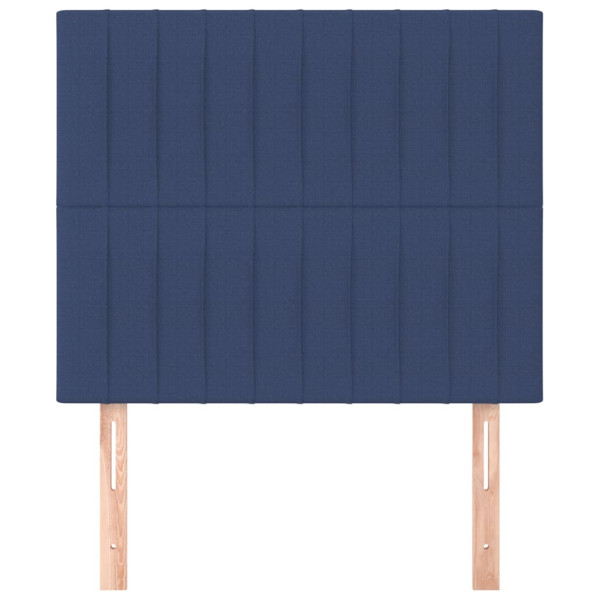 Cabeceros 2 unidades de tela azul 90x5x78/88 cm M 3