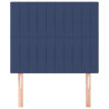 Cabeceros 2 unidades de tela azul 90x5x78/88 cm 3